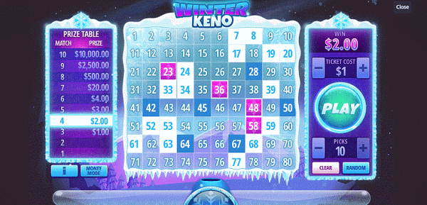 Winter Keno Lottery