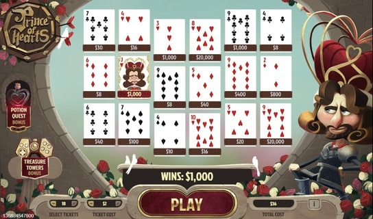 Prince of Hearts Game Screen 
