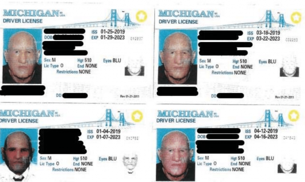 Counterfeit Driver's Licenses