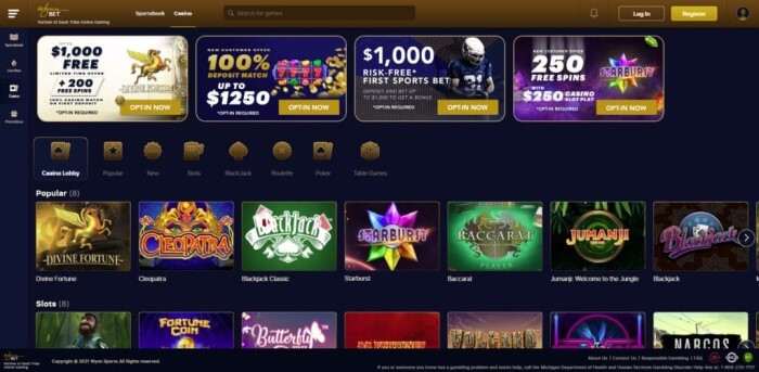 WynnBET Casino Michigan Desktop