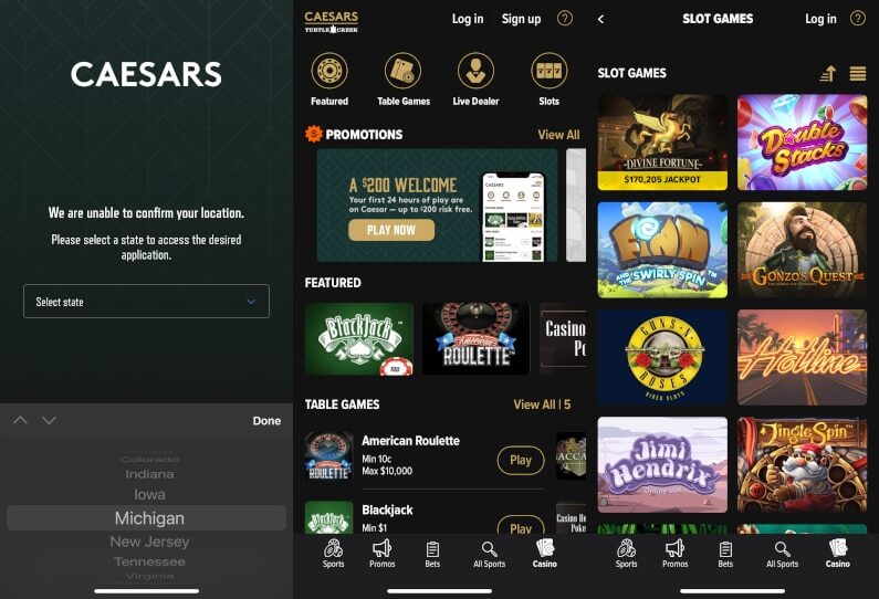 Caesars Online Casino Mobile App
