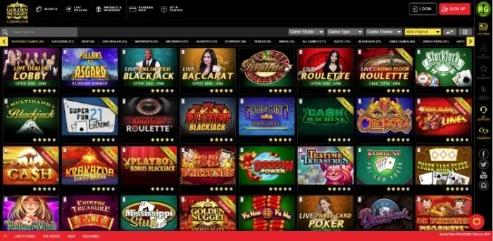 Golden Nugget Casino MI Homepage