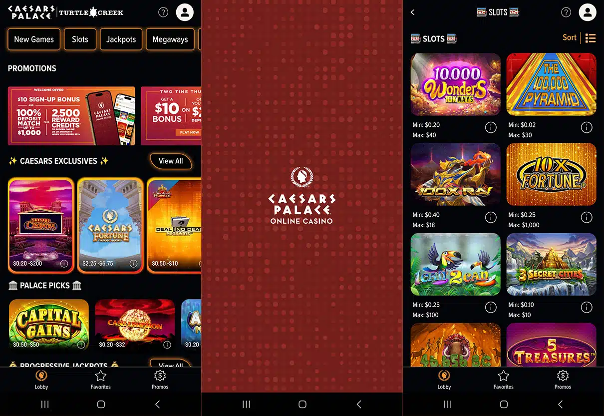 Caesars Palace Online Casino mobile app